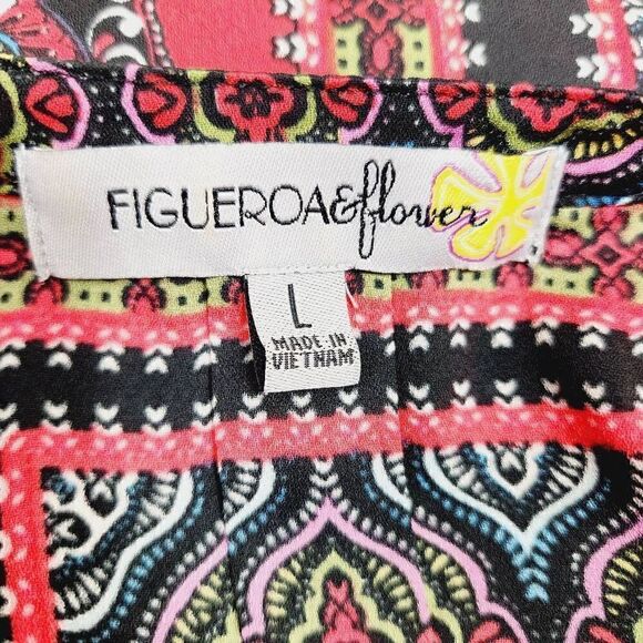 Figueroa & Flowers blouse tunic Size Large - Picture 5 of 7